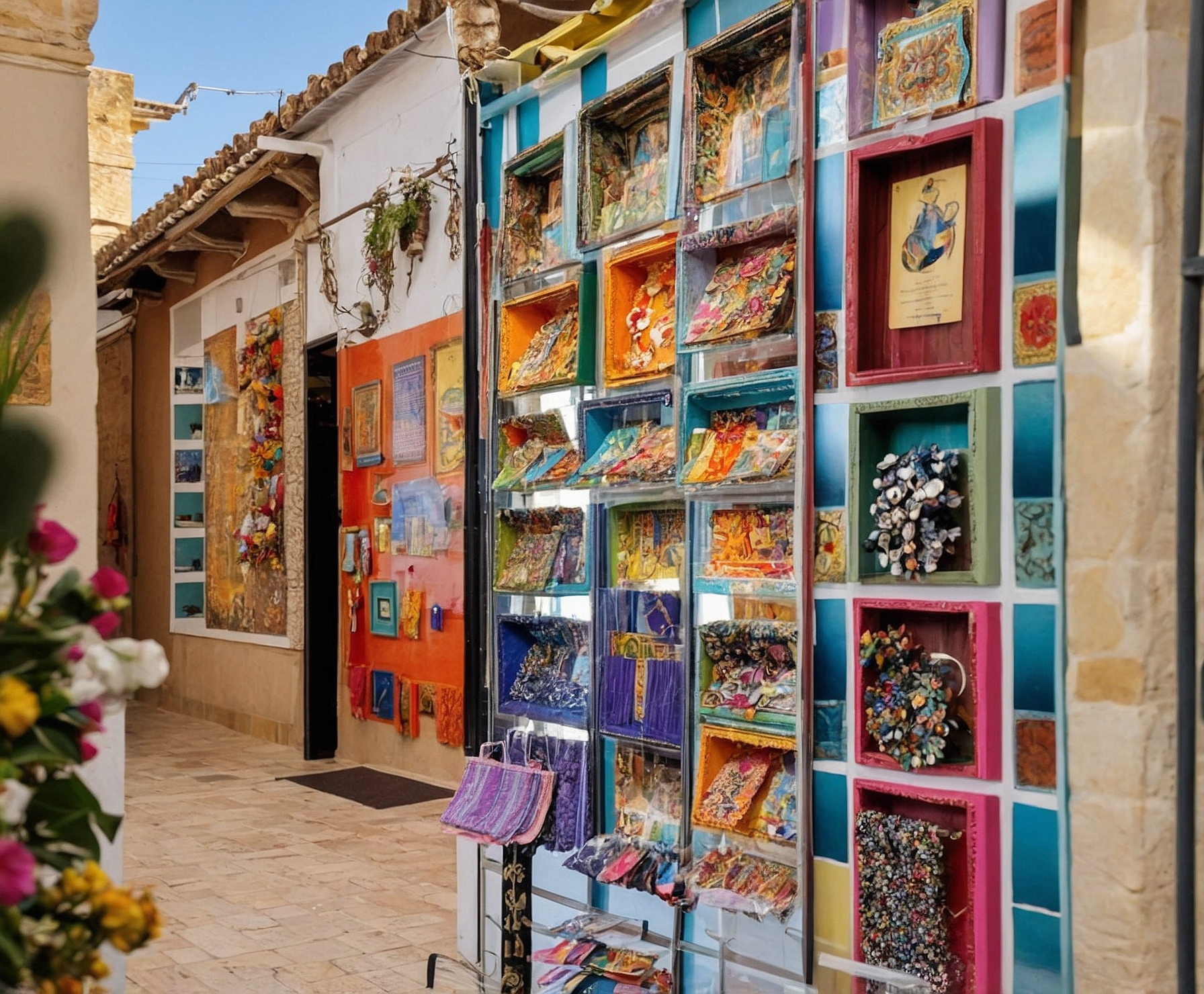 Visitantes disfrutando de souvenirs y moda en Palma.